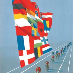 Polish Vintage Cycling Poster Viii International Peace Race Berlin-Praha-Warszawa W. Gorka Artwork Limited Edition 1955/2017 - thumbnail 2