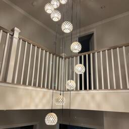Patterned Light Peek Ceramic Pendant Lamp, Warm Plug-In Ambient Lighting - Naaya Scala - thumbnail 3