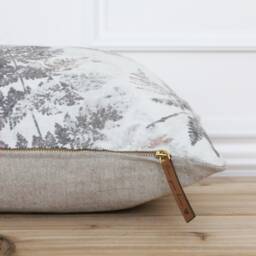 Fern Pillow Cover Spring Farmhouse Traditional Designer Neutral Throw Handmade - Harper - thumbnail 2