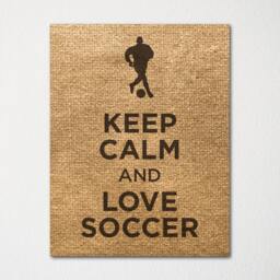 Keep Calm & Love Soccer - Fine Art Print Choice Of Color Purchase 3 Receive 1 Free Custom Prints Available - thumbnail 3