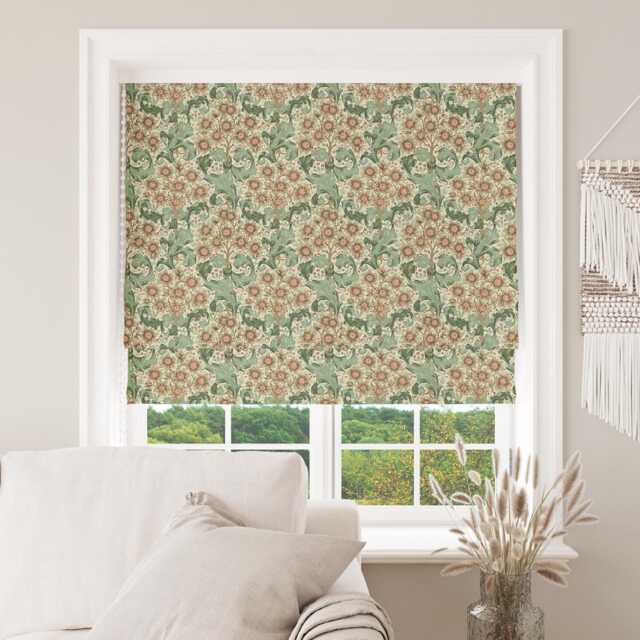 Custom Made To Measure Roman Blind Shade William Morris Orchid Buttercup Hand Crafted - image 1