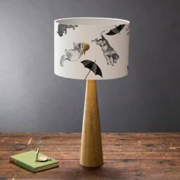 Raining Cats & Dogs Large Drum Lampshade - thumbnail 3