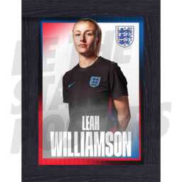 Lionesses Williamson 25/26 Away Headshot Poster - Officially Licensed Product A4/A3 Framed Options - thumbnail 2