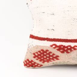 Kilim Lumbar Pillow Cover 12x24 Turkish Bohemian Cushion - thumbnail 2