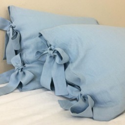 Duvet Cover With Ties -White, Grey, Cream, Pink, Blue, Stripe, Chevron, 40+ Colors, Custom Size, Lovely Bow - thumbnail 3