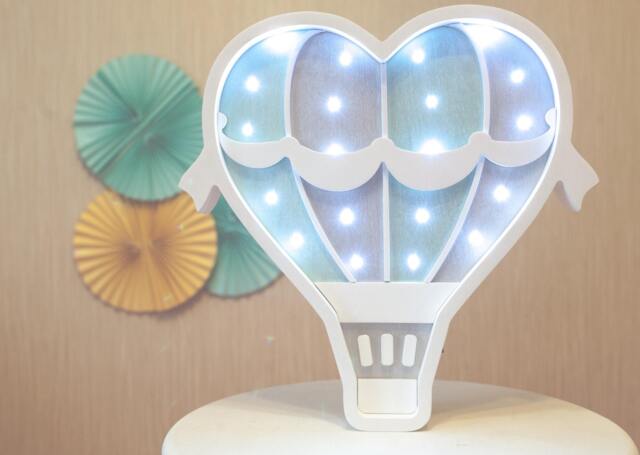 Hot Air Ballon Lamp Wall Art Air Balloon Night Light Lamp Marquee Lights Personalized Gift Hot Ballon - image 1