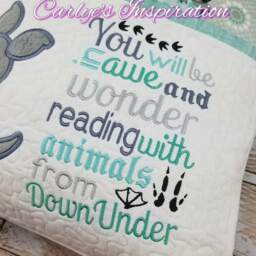 Down Under Bundle Storybook Pillow Designs - 5x7 Design Includes 2 Digital Designs Kangaroo Applique Animals From - thumbnail 3