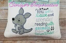 Down Under Bundle Storybook Pillow Designs - 5x7 Design Includes 2 Digital Designs Kangaroo Applique Animals From - thumbnail 1