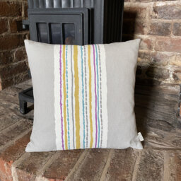 1053. Handmade Cosmos Stripe Cosmopolitan Linen/Cotton Blend Cushion Cover. Various Sizes - thumbnail 1
