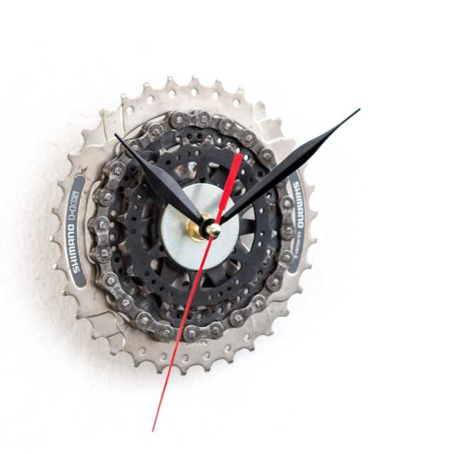 Bicycle Wall Clock - Sprocket Bike Unique Boyfriend Gift Husband Cyclist Father - image 1