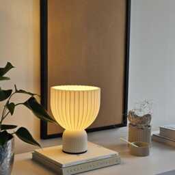 Lamp ?? Snow White Minimalist Modern Lamp 3D Printed Made Of Bioplastic - thumbnail 3