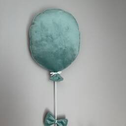 Duck Egg Green Velvet Balloon Kids Nursery Wall Hanging - Toy Not Included - thumbnail 3
