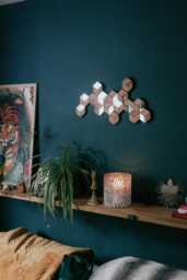 Geometric Rhombille Tiling Wall Art Wood & Acrylic Modern Sculpture