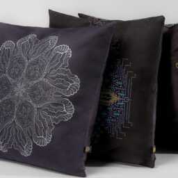 Psychedelic Pillow Cover, Cushion Decorative Pillow, Mandala Pillow 16x16, Trippy Housewarming Gift - thumbnail 3