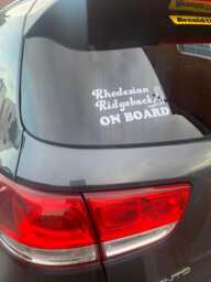 Car Window Vinyl. Personalised To Your Dog Breed. On Board - thumbnail 1
