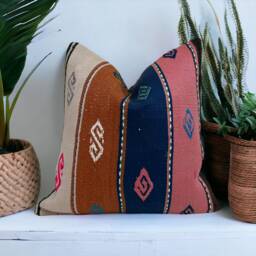 Kilim Pillow Cover 20x20 Inches/50x50 cm - thumbnail 2