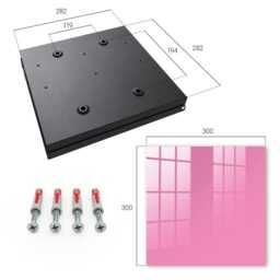 Cool Pink Wall Mounted Key Cabinet, Box For Wall, Minimalist Backgrounds & Patterns, Lovers Of Pastel Tones - thumbnail 4