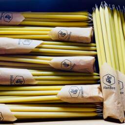 Handmade Beeswax Candle 100% Natural, Cotton Wick - thumbnail 4