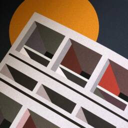 Le Corbusier Unit?? D'habitation France Modern Architecture Art Print - Graphic Illustration Abstract Poster - thumbnail 3