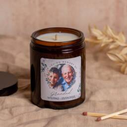 Sympathy Gift Box With Photo Candle & Heart Keepsake - thumbnail 4