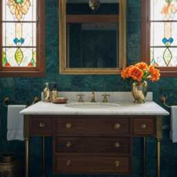 Handmade Carrara Marble Vanity Sink Elegant Bathroom Basin M1F022 - thumbnail 2