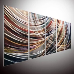 Large Abstract Metal Wall Art, Indoor Outdoor Sculpture - thumbnail 1