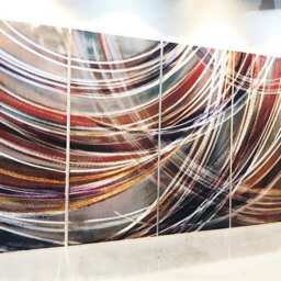 Large Abstract Metal Wall Art, Indoor Outdoor Sculpture - thumbnail 3