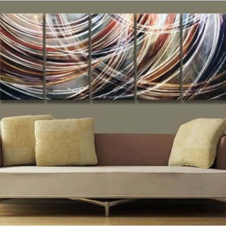 Large Abstract Metal Wall Art, Indoor Outdoor Sculpture - thumbnail 4
