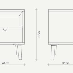 Oak Nightstand Naby No. 1 - thumbnail 4
