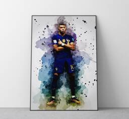 Kylian Mbapp?? Poster - Football Wall Art Print Ref #306 - thumbnail 1