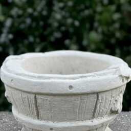 Outdoor Plant Pot Statue Concrete Flower Sculpture Garden & Home Decoration Planter Lover Gift Front Door Figurine Handmade Planter - thumbnail 4