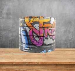 Graffiti Lampshade For Ceiling & Table Lamps, Kids Teenager Drum Light Shade