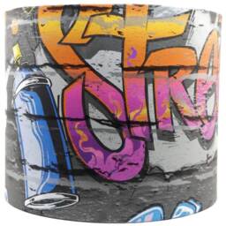 Graffiti Lampshade For Ceiling & Table Lamps, Kids Teenager Drum Light Shade - thumbnail 2