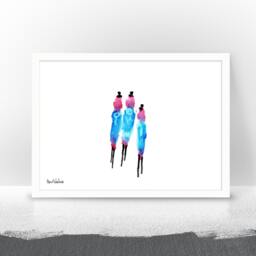 Framed Print, Colorful Abstract Art Africa Inspiration, Kitchen Wall Art, Bedroom Minimalist Art, Original Gift - thumbnail 3