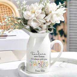 Personalized Teacher Vase Floral Thank You Gift - thumbnail 3