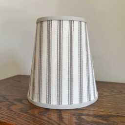 Classic Herringbone Stripe - Handmade Candle Clip Lampshade For Wall Lights/Chandeliers - thumbnail 3