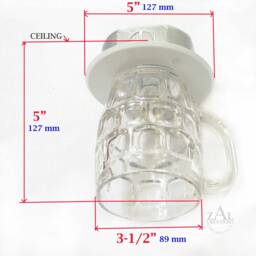 Ceiling Light. Beer Mug. Flush Mount - thumbnail 4