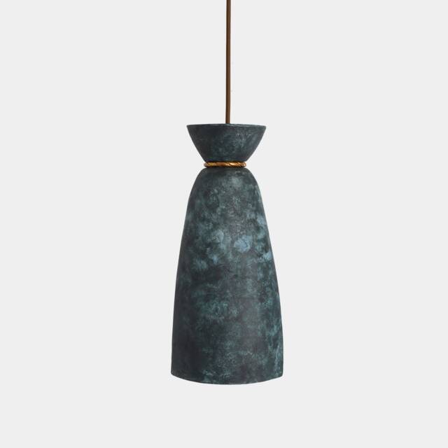 Pando Organic Ceramic Pendant Light Blue Earth 5.5 Ip20 - image 1