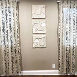 Fiber Art Wall Hanging, Handmade, Natural Cotton Rope - thumbnail 4