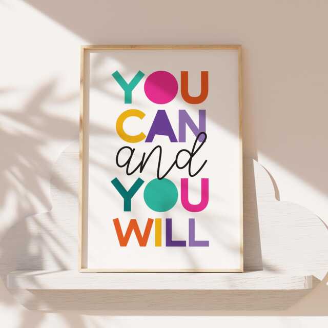 Teenage Girls Bedroom Decor, Motivational Prints, Inspirational Wall Art, Home Affirmation Print, Mental Health - image 1