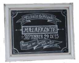 Framed 11 X 14 Chalkboard Art Sign Personalized - Custom Wall Decor & Gifts For Home, Wedding, Or Events - thumbnail 4
