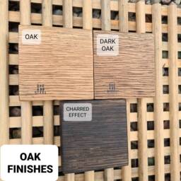 Oak & Steel Sofa Side Table - Industrial Drink Holder Bespoke Living Room Furniture - thumbnail 4