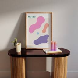 Museo Abstract Art Print Colorful Shapes, Modern Home Decor - thumbnail 2