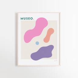 Museo Abstract Art Print Colorful Shapes, Modern Home Decor - thumbnail 1