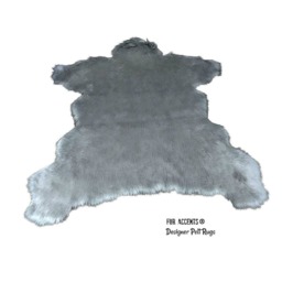 Sierra Bear Faux Fur Rug - Animal Shape Plush Throw, Usa Made - thumbnail 2