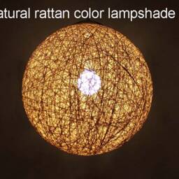 Handwoven Paper Rope Pendant Light Spherical Chandelier - thumbnail 2