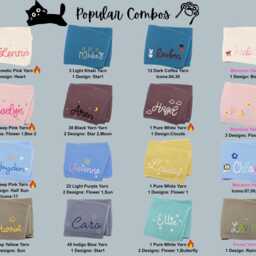 Hand-Embroidered Baby Name Blanket - Personalized & Cozy, Nursery Must-Have - thumbnail 2