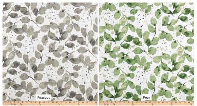 "Pair 25 Or 50"" Wide Premier Print Grove Rod Cafe Curtains Drapes Panels Length 24 36 48 63 72 84 96 108 132"