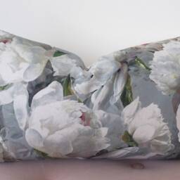Decorative Lumber Cover in Peonia Lino Zinc, Designers Guild - thumbnail 2