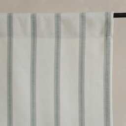 Ritchie Stripe Noren Curtain, Natural Green Striped Door Thick 350Gsm Japanese Style Room Divider, Sheer 1Pc - thumbnail 3